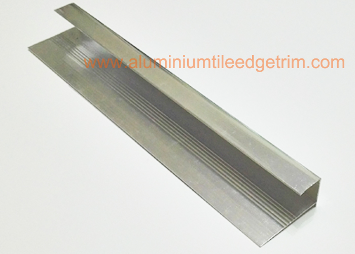 Aluminium Square Tile Edge Trim Bright Chrome