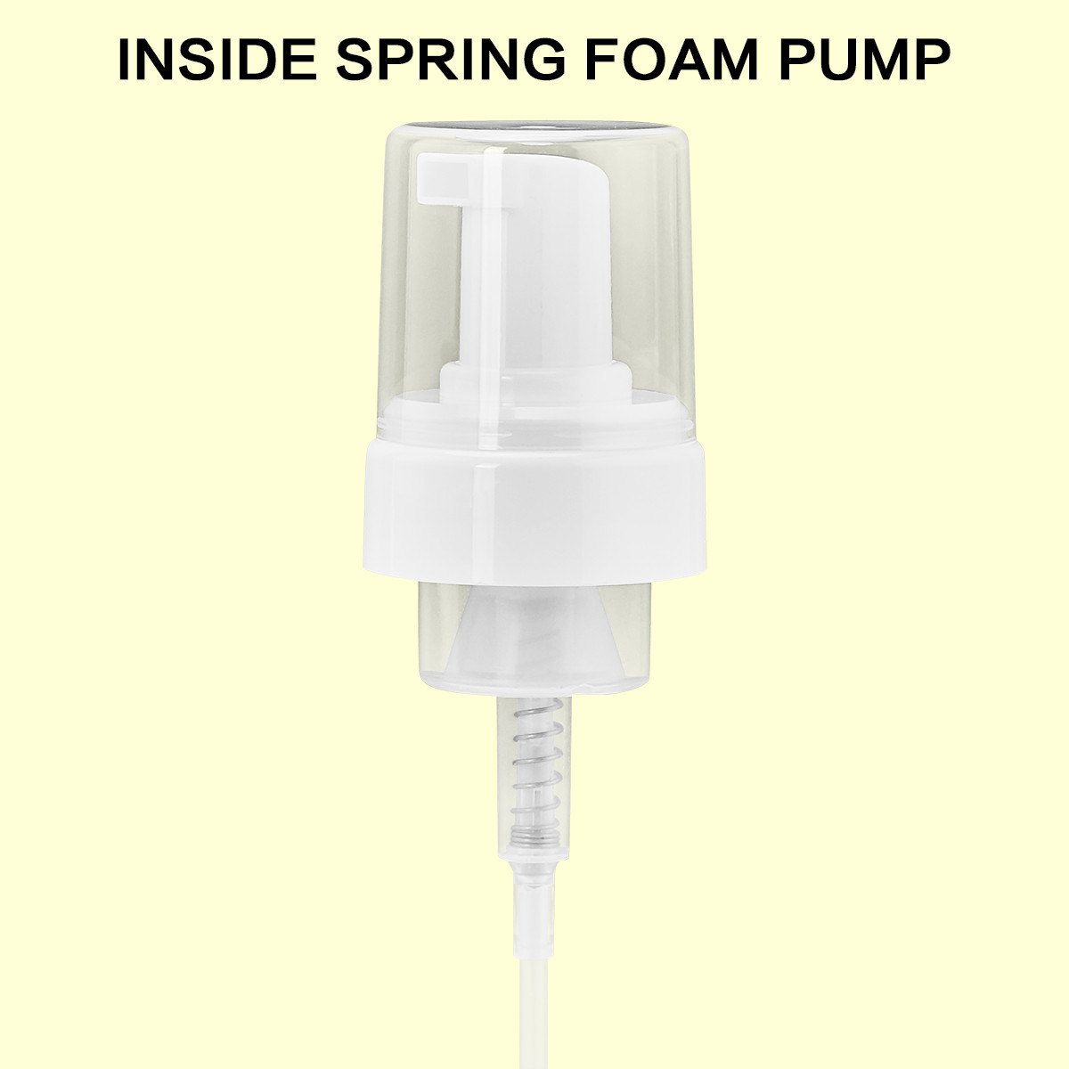 Eco-Friendly Foaming Pump for Hospital Equipment Sleek Design 43/410 40/410 Inside Spring