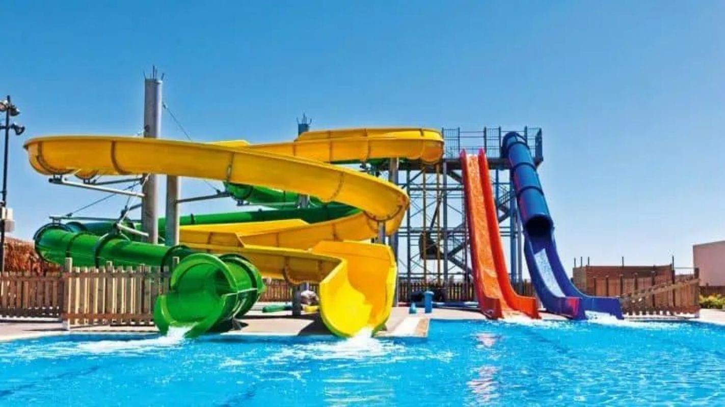 1 Person Water Park Slide Fun Swimming Pool Playground Games Rides