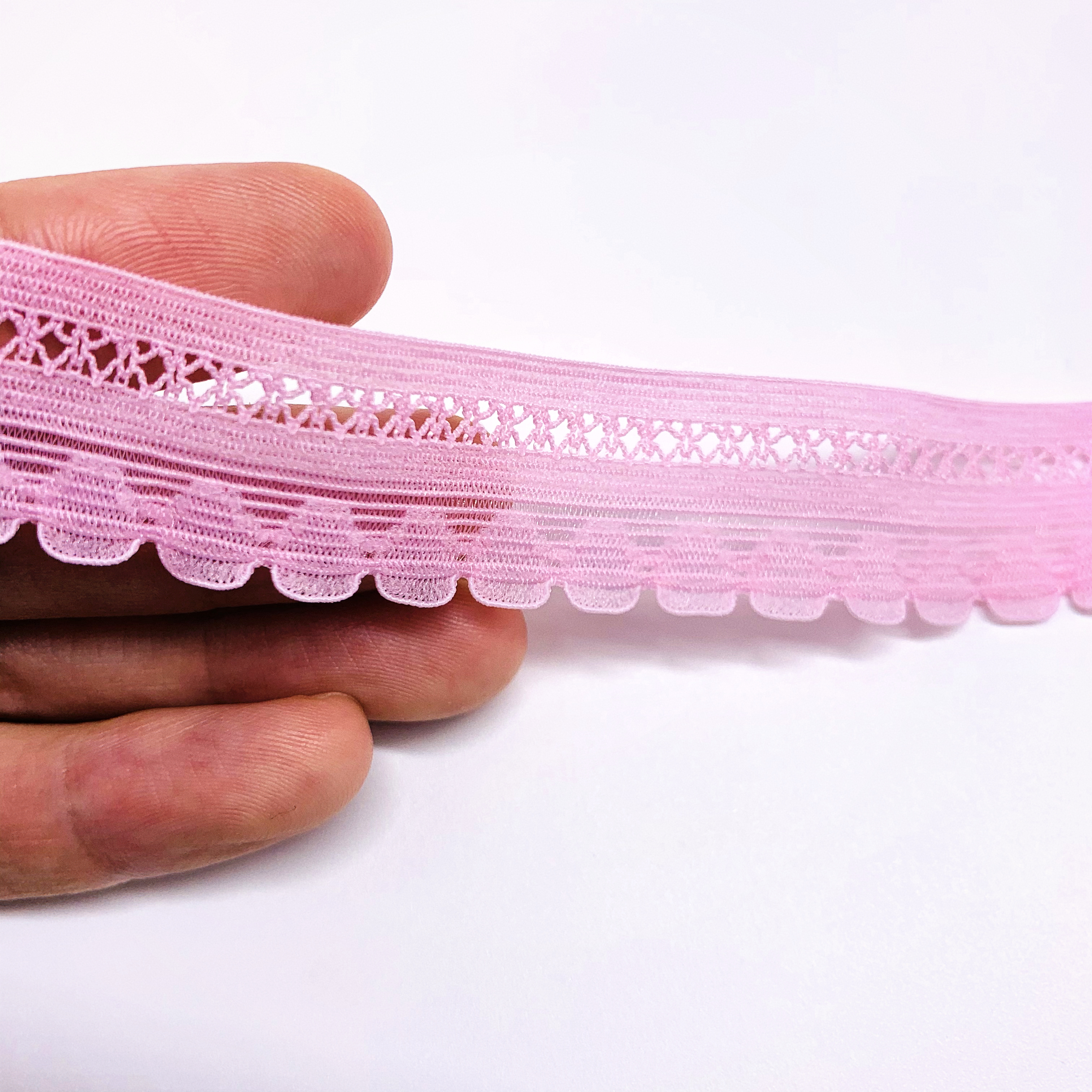 Knitted Elastic Lace Trims Nylon Elastic Band Webbing For Clothing Underwear Bra Panties