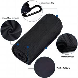China Microfiber Waffle Golf Towel Roll Absorbent Quick-Drying Perfect For Golf Course wholesale