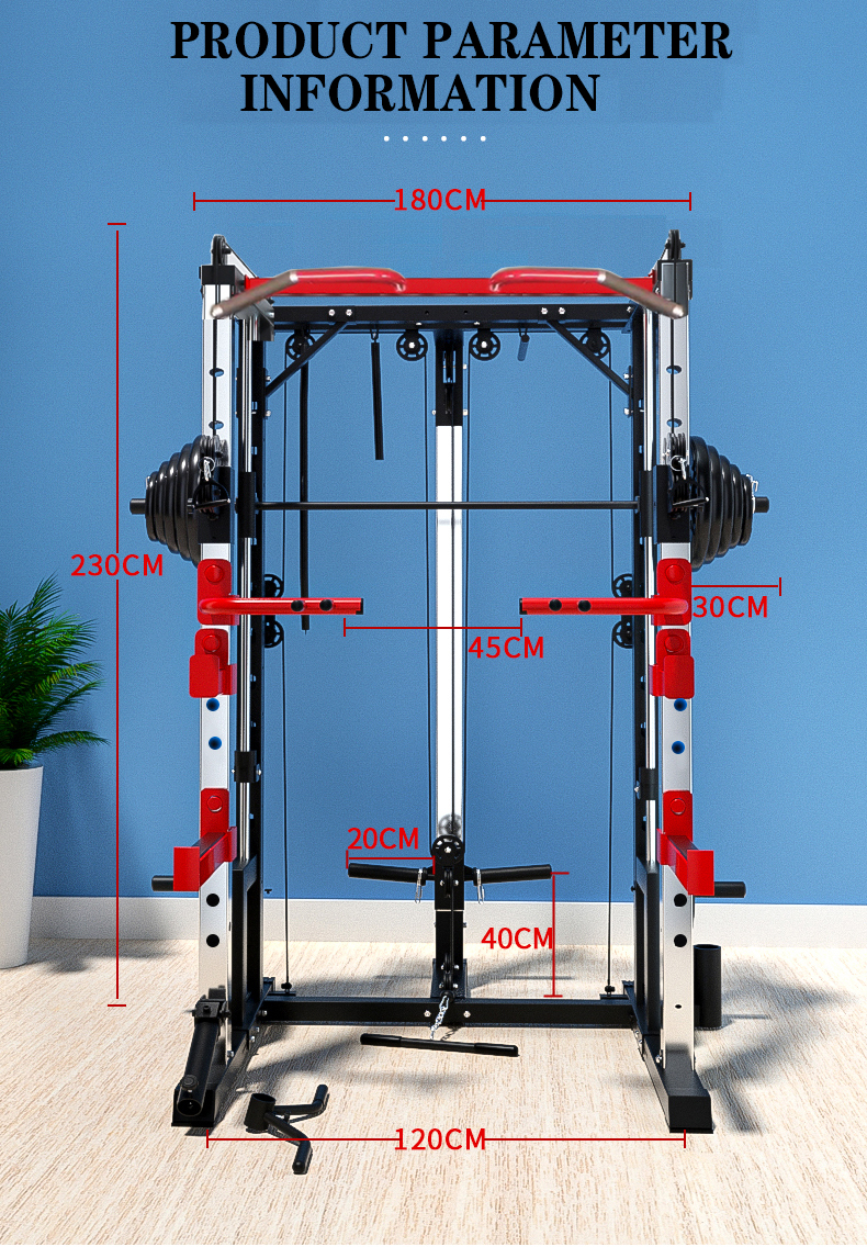 2023 Newest Type Commercial Gym Fitness Equipment Comprehensive Training Multi Smith Machine