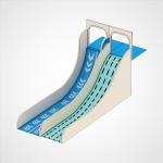 Indoor Or Outdoor Childrens Surf Playground Slide Injury Free Ride Vibrant