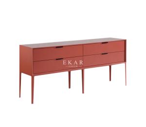 China Colorful Storage Cabinet Wooden 3 Drawer Chest wholesale