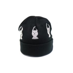 China OEM BSCI Unisex Knit Beanie Hats Embroidery Pattern wholesale