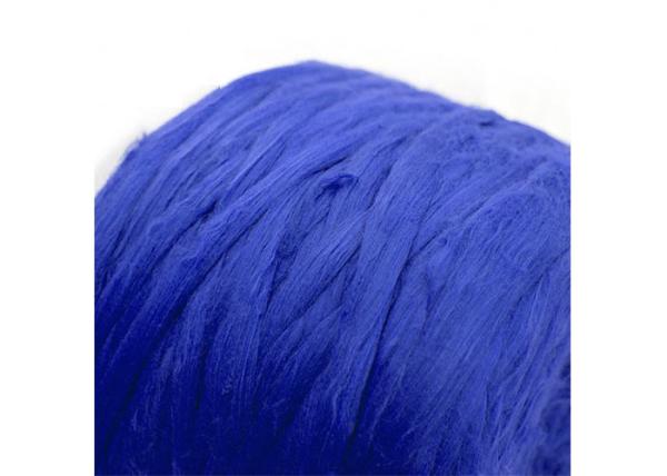 2d X 88mm Polyester Tow Fiber Good Resilience , Blue Virgin Polyester Staple
