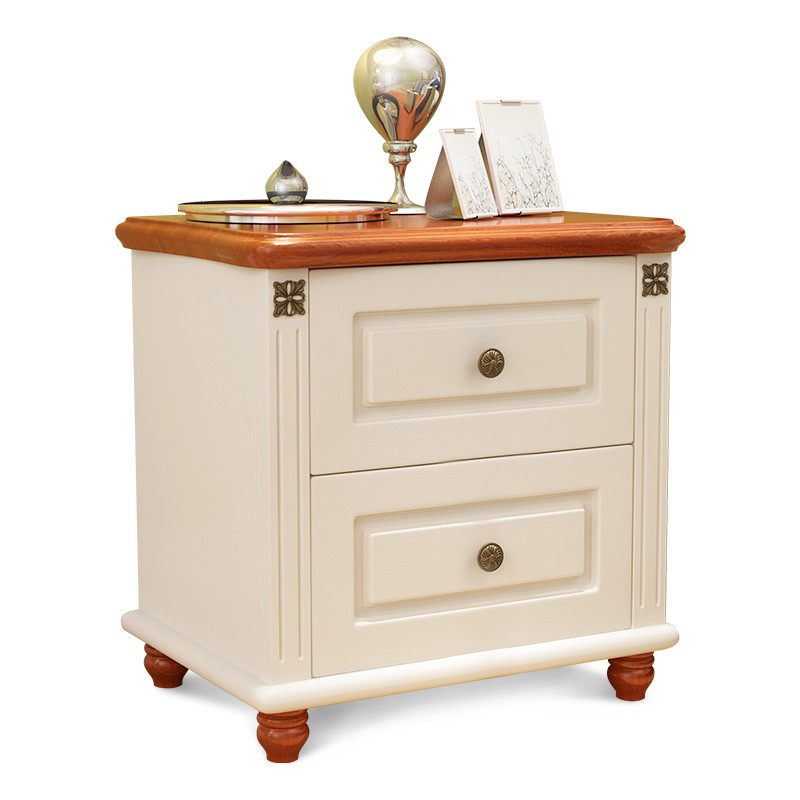 Antique concise style dressing table with mirror drawer dresser