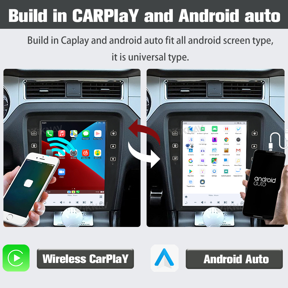 Android 13 Car Radio GPS Navigation For Ford Mustang Multimedia Player 09-13