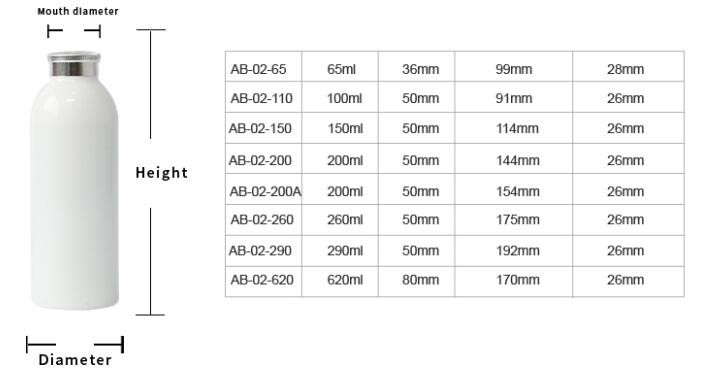 120ml UV Coating Shiny Color Aluminum Fine Mist Sprayer Bottle