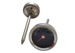 China Mini Bbq Bimetallic Food Thermometer 26mm Small Dial Customized Probe Length wholesale