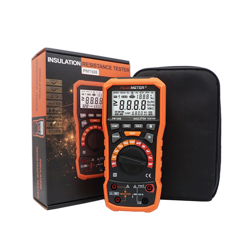 PM1508 100MOhm insulation test 600V 1KHz Handheld Insulation Resistance Measurement Tester