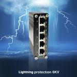 5 Port Unmanaged Hardened Industrial Ethernet Switch 10M 100M