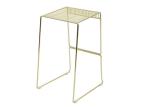Steel Gold Wire 23.62" X 22.44" X 32.28" Outdoor Garden Furniture