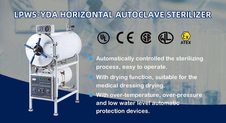 200 500l Liter Horizontal Pulse Vacuum Steam Sterilizer Surgical Dental With Dry System