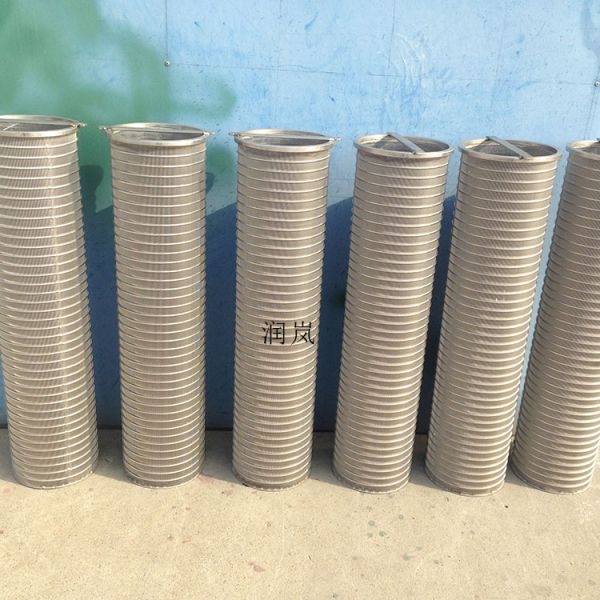 7-1/16" dia x 32" L Stainless Steel Wedge Net Basket Filter Bag for Effective Filtration