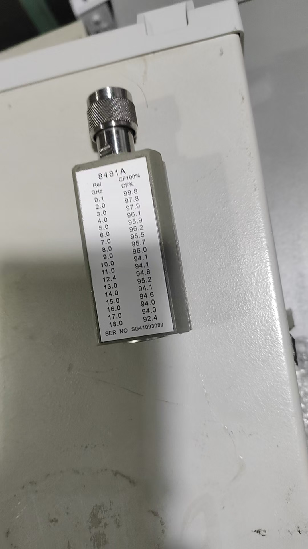 Keysight Agilent 8481A RF Power Sensor -60 to 20 dBm 10 MHz-18 GHz Plug-In Form Factor