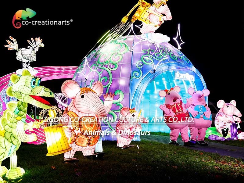LED Light 2m Length Ourdoor Chinese Festival Lanterns For Christmas Show