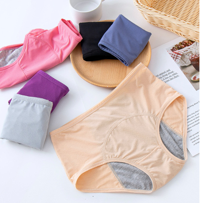 Bamboo Viscose Fabric Leak Proof Period Underwear L-8XL Female 3 Layers