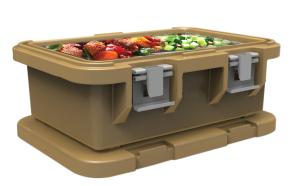 China Brown Durable 15cm Depth Full Size Insulated GN Food Pan Carrier wholesale