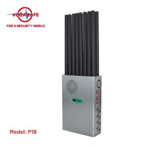 China UMTS 16W Wifi Bluetooth Signal Jammer 12000mAh 5G Signal Scrambler wholesale