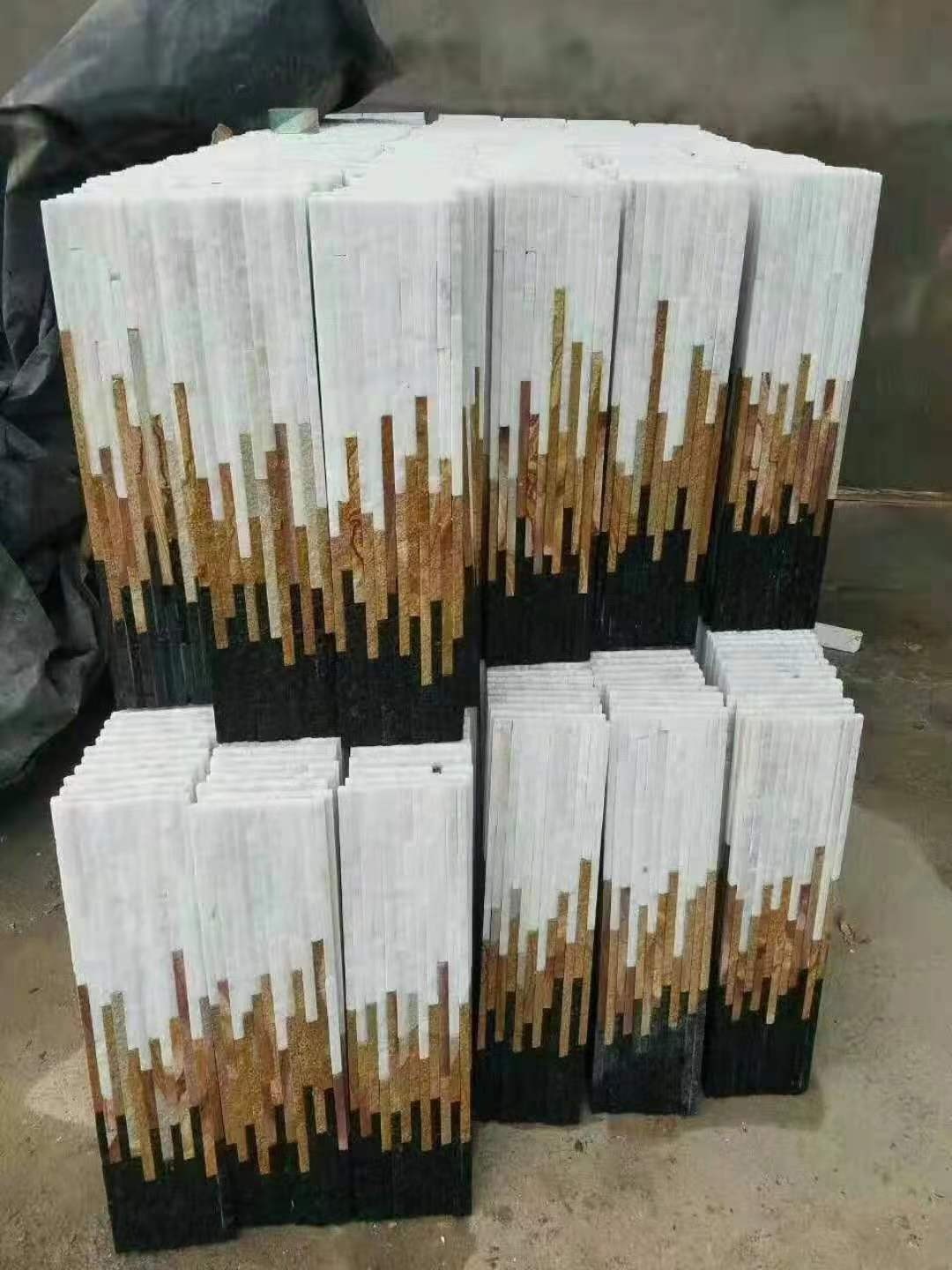550x150cm Mixed Color Quartzite Stone Veneer Panels