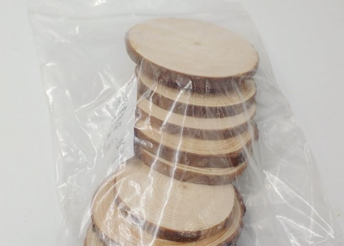 Diy Painting Pine Round Wood Piece Handmade Small Wooden Block