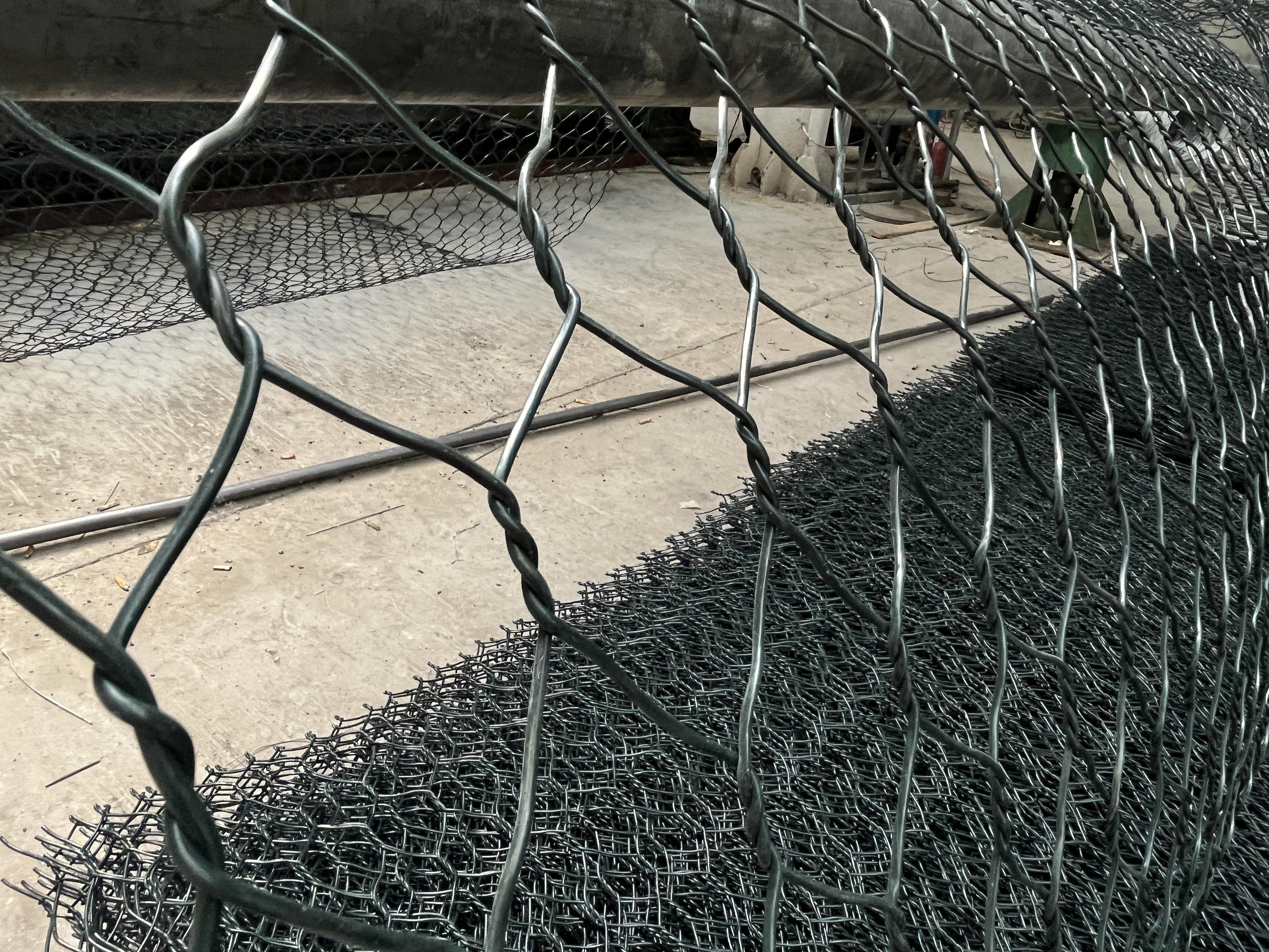 Pvc 6x8cm Galvanized Gabion Boxes 3.2mm Wire Diameter