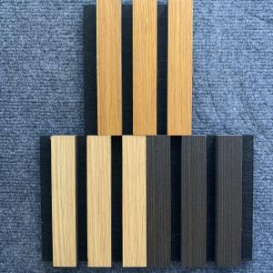 China Fire Proof Wood Veneer Wall Panels Sound Absorption Proofing Wooden Slat Panel wholesale