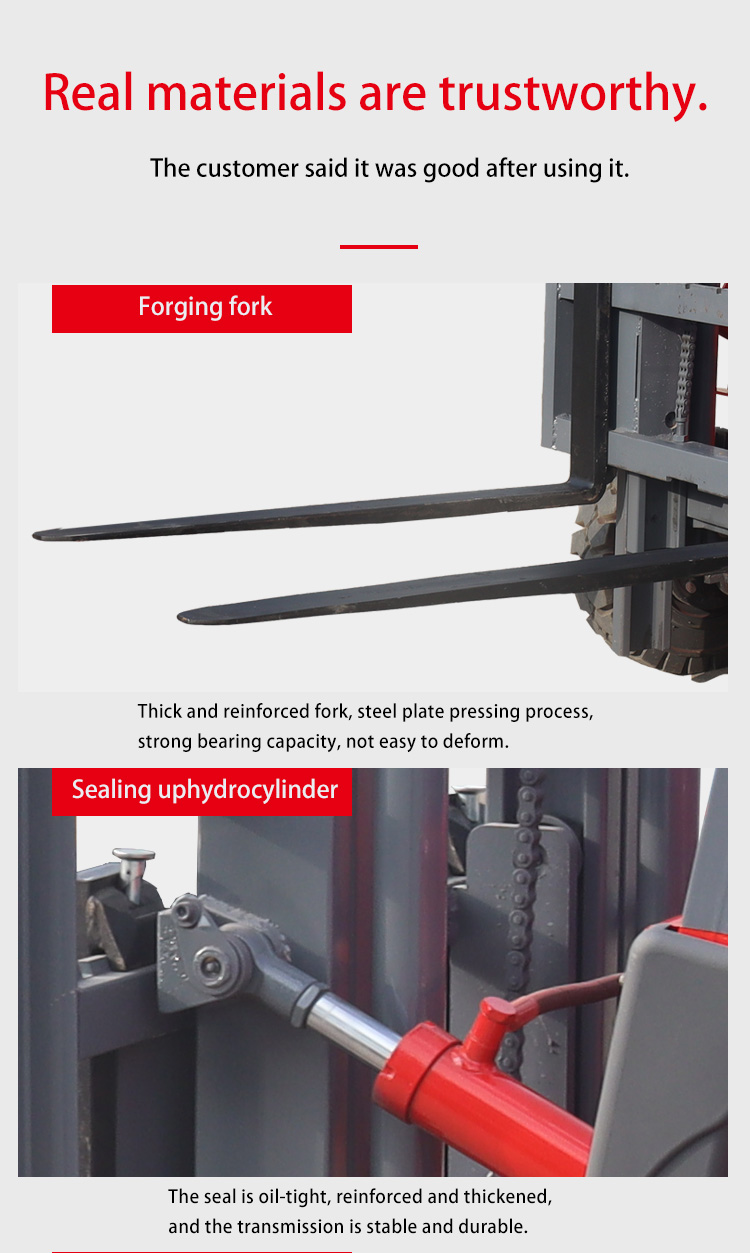 1.8ton 2500 Kg 24v100ah Tyre 2.5 T Dc Motor 3t Narrow Freight Trucks 2t Capacity Wheel Electric Forklift 4 Wheels Lithiu
