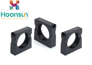 China Nylon Plastic Hose Clamps Flexible Corrugated Conduit Pipe Clamp In Black wholesale