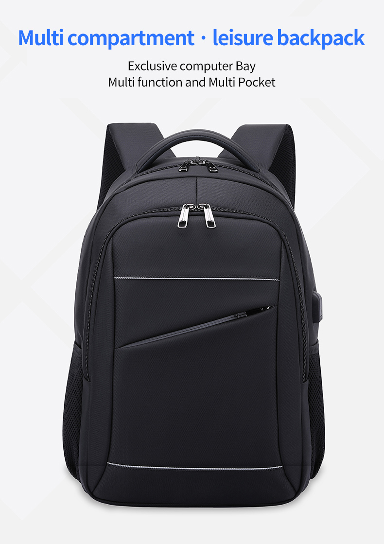 Factory direct sales men's waterproof school bag large capacity business 15 inch Laptop Bag Backpack