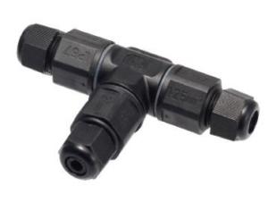 China IP67 Waterproof Electrical Cable Connector 450V 24A Tee Joint wholesale