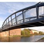 Long Span Prefabricated Steel Structure Bridges Customized Size