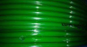 China Industrial Transmission Polyurethane Round Belt PU Green , 8mm Diameter wholesale