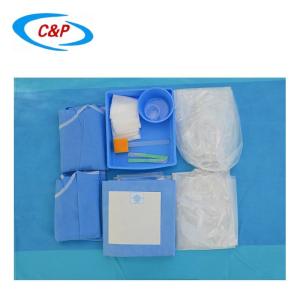 China Blue SMS Nonwoven Angiography Drape Pack With Waterproof Protection wholesale