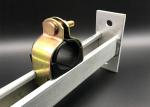 HDG Insulated Strut Cushion Clamps 0.37 Inch Pipe Tube Gold Zinc