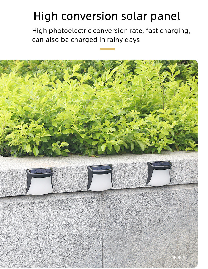 50000 Hour Working Lifetime Solar Light for Outdoor Patio Fence and Waterproof Wall