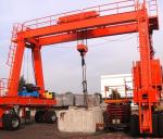 Precast Concrete Rubber Tire Cranes For Construction Stitching