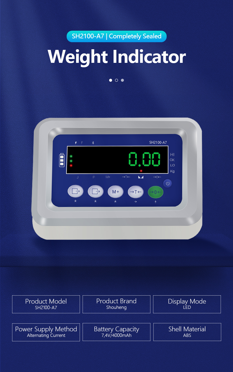 130mm*138mm*200mm SOHE A7 Meter Weighing Indicator for Accurate Weight Measurement