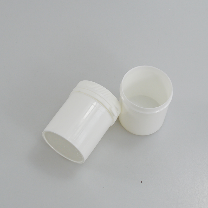 PP Tear Pull Cap Bottle 80g Chewing Gum Plastic Bottle with Straight Round Design