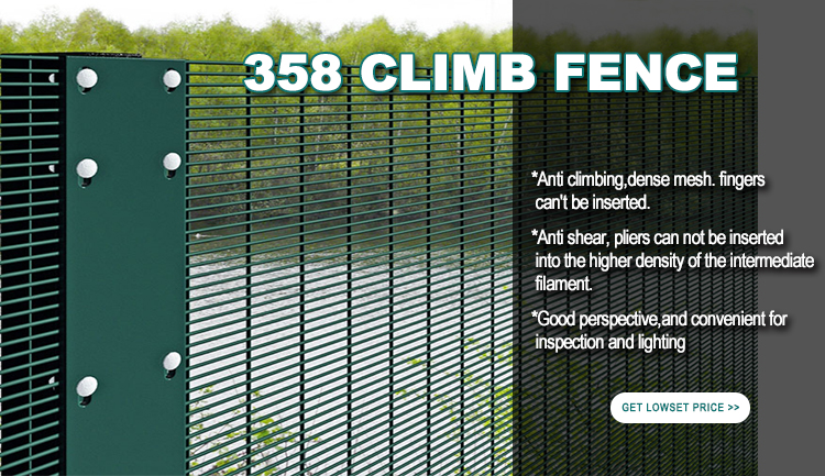 Powder Coated 358 Security Fence Jail Fence For Sale With High Quality