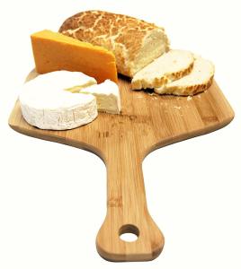 China Easy Cleaning Bamboo Pizza Board Wooden Serving Tray FDA SGS Certificate wholesale