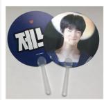 0.6mm PET Plastic Korea Celebrity 3d Handfan 3d Lenticular Handfan With Idol