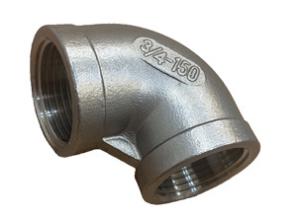 China Casting 150lb Stainless Steel Thread 304 Pipe Fittings Elbows wholesale