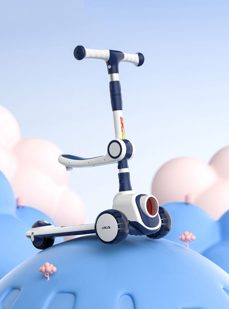 Scooter for Kids Ages 3-12 Foldable Height 4 Adjustable Collapsible Kick Scooter Max Load 200 LBS