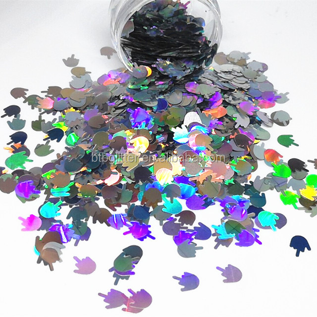 Poly Fish Shaped Glitter for Wedding Party Decoration in Glittery Design