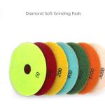 Wet Abrasive Dressing Tools 80mm Velcro Cloth Stone Grinding Polishing