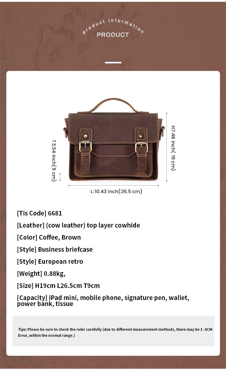 Minibook Vintage Messenger Bag The Perfect Combination of Style and Functionality