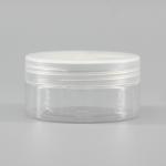 PET Cylinder 100ml Empty Transparent Cosmetic Jars