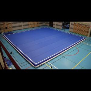 China Compact Blow Up Gymnastics Mat , Thick Gymnastics Tumble Track At Home wholesale